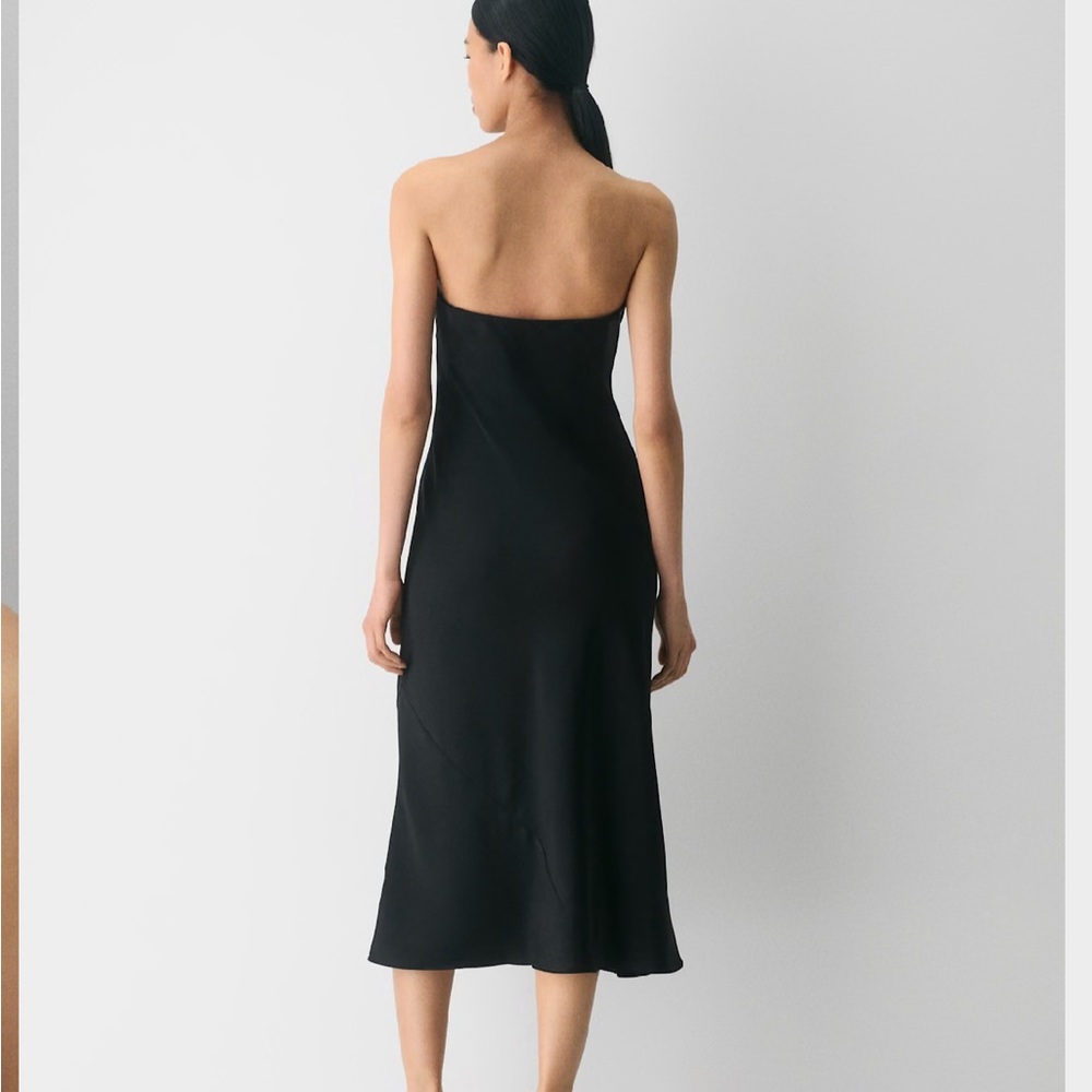 Aritzia TEN strapless satin midi dress NEW - Picture 2 of 9